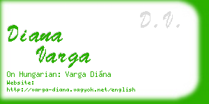 diana varga business card
